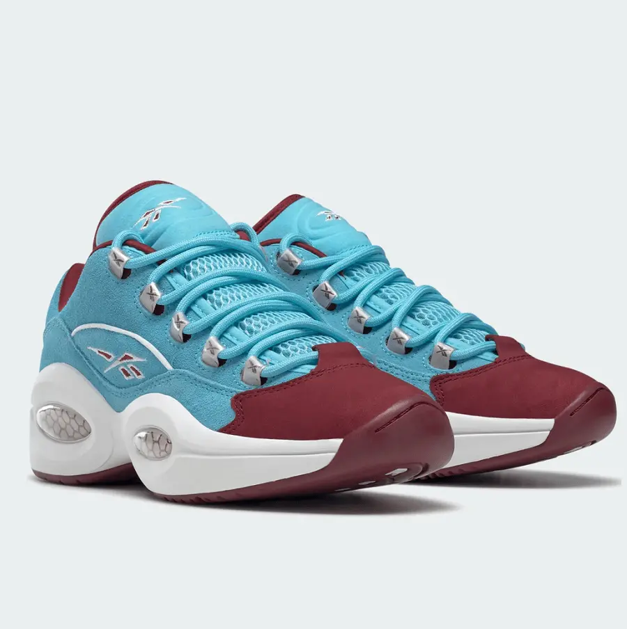 Giày Reebok Question Low Phillies 'Blue Burgundy' GZ0990 - Ảnh 4