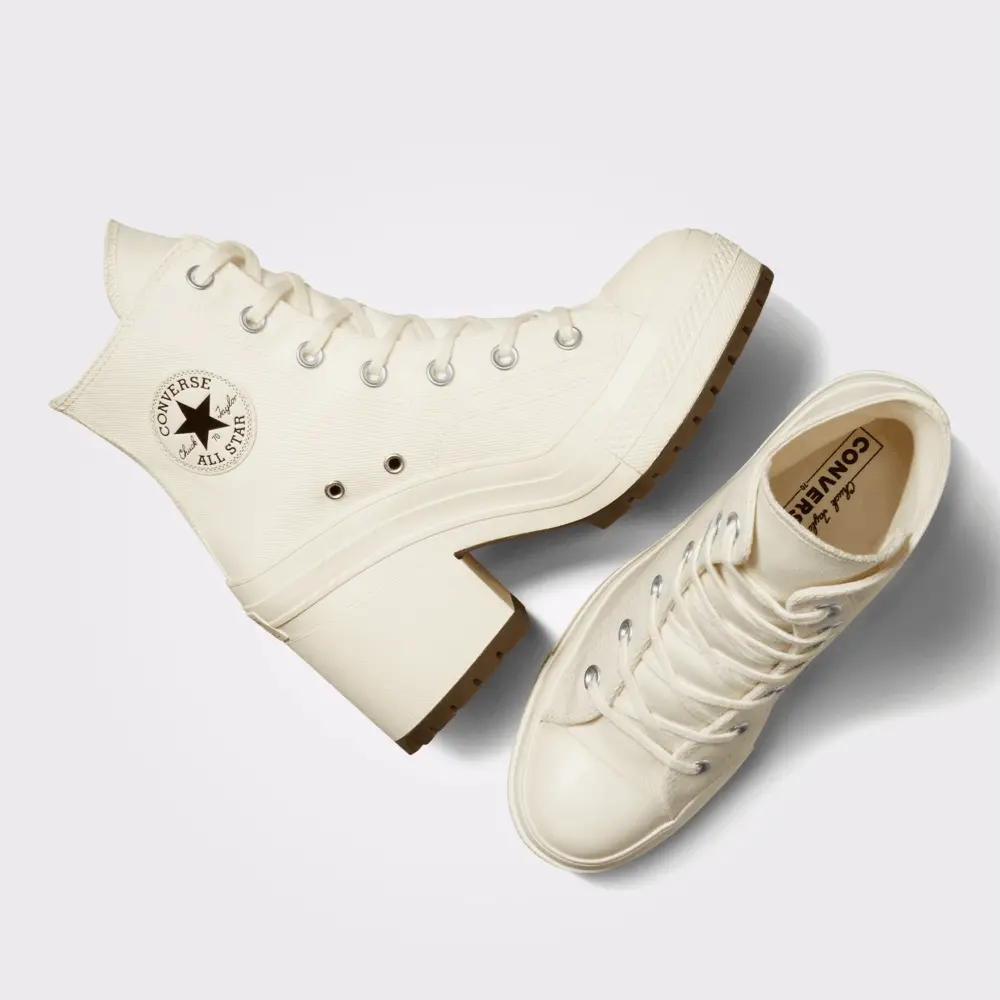 GIày Converse Chuck 70 High De Luxe Heel 'Egret' A05348C - Ảnh 4