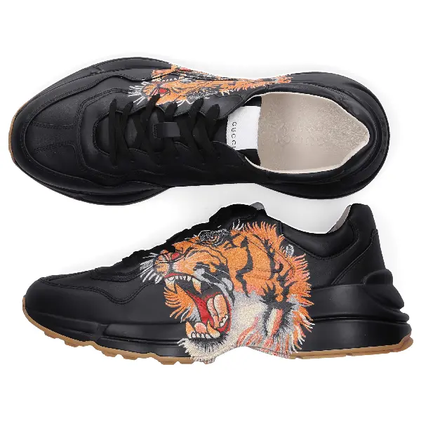 Giày Gucci Rhyton Leather 'Tiger Print' 548635-DRW00-1000 - Ảnh 3