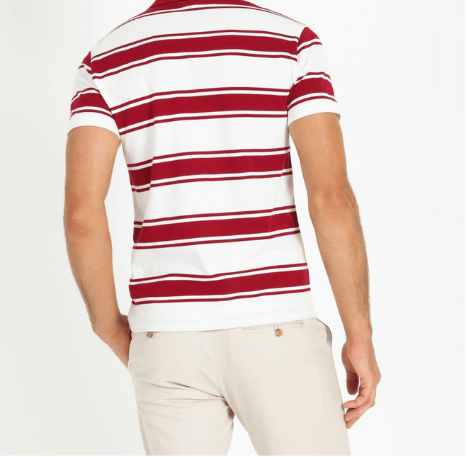 Áo Lacoste Men's Slim Fit Classic Stripe Polo PH4810-W7B - Ảnh 4