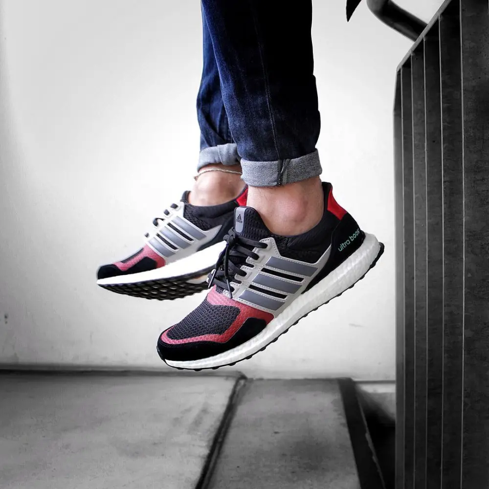 Giày Adidas Ultra Boost S&L Black Red Blue EF1360 - Ảnh 4