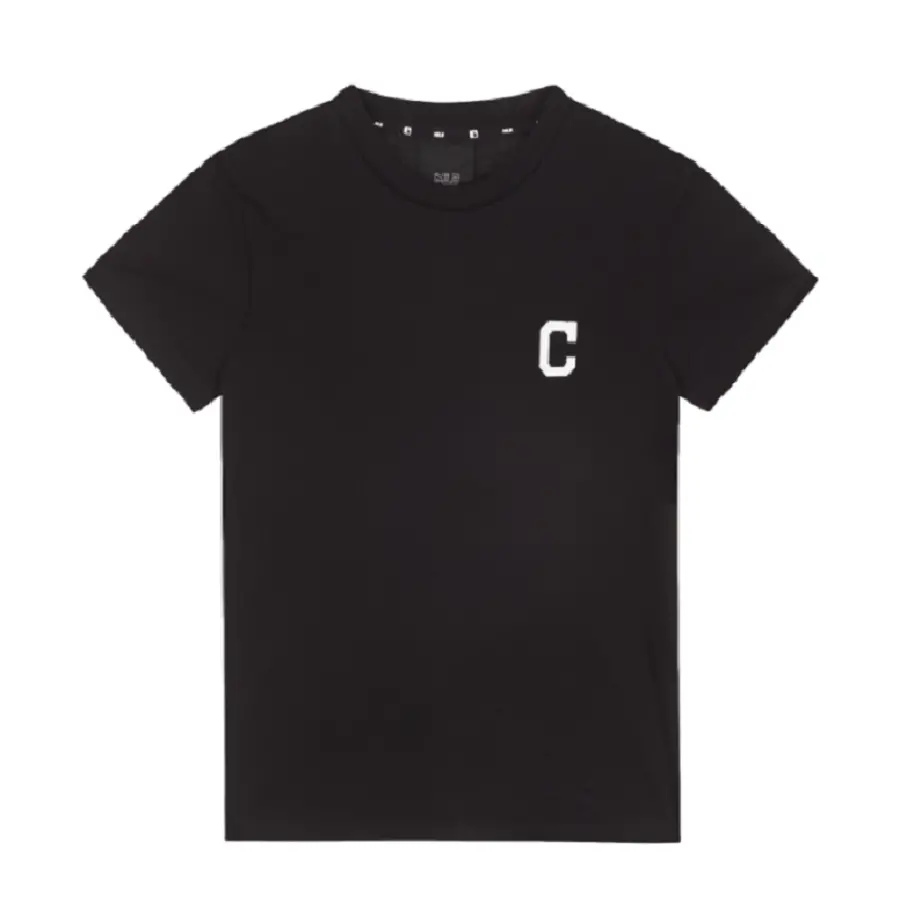 Áo MLB X Disney Short Sleeve T Shirt Cleveland Indians Black 31TSK1031-45L
