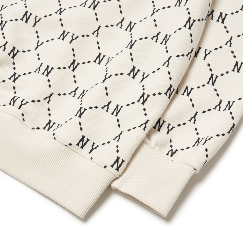 Áo MLB Monogram Diamond New York Yankees 'White' 3AMTM0314-50CRS - Ảnh 5