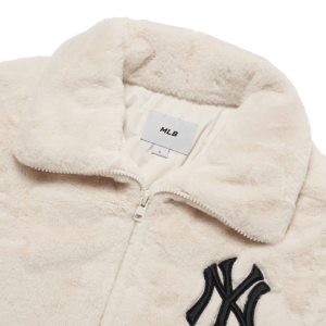 Alternative view of Áo MLB Basic Stand Neck Mega Logo Plush Jumper NY Yankees 3AJPF0416-50CRS
