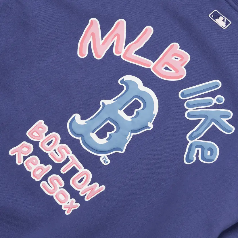 Áo MLB Like Ice Back Graphic Brushed Boston Red Sox 3AMTL5116-43NYL - Ảnh 3
