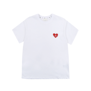 Áo MLB Heart Overfit White 31TSH1131-50W