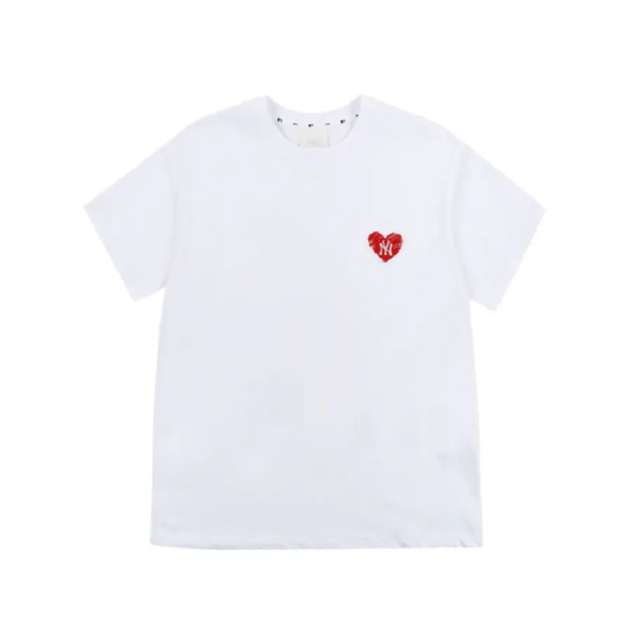 Áo MLB Heart Overfit White 31TSH1131-50W