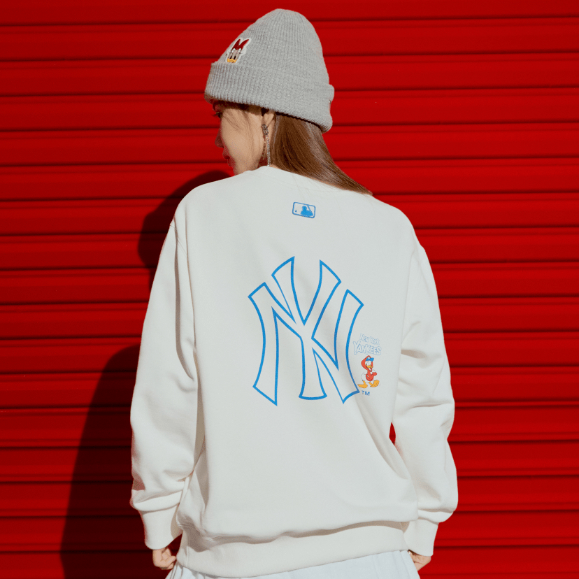 Áo MLB X DISNEY Donald Duck Front Print 3AMTD1014-50IVS - Ảnh 7