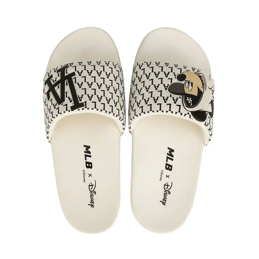 Dép MLB x DISNEY mound Mickey slippers LA Dodgers 32SHHK011-07I - Ảnh 6