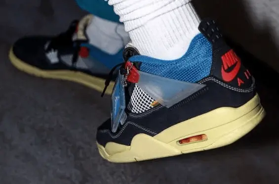 Giày Nike Union LA x Air Jordan 4 Retro 'Off Noir' DC9533-001 - Ảnh 5