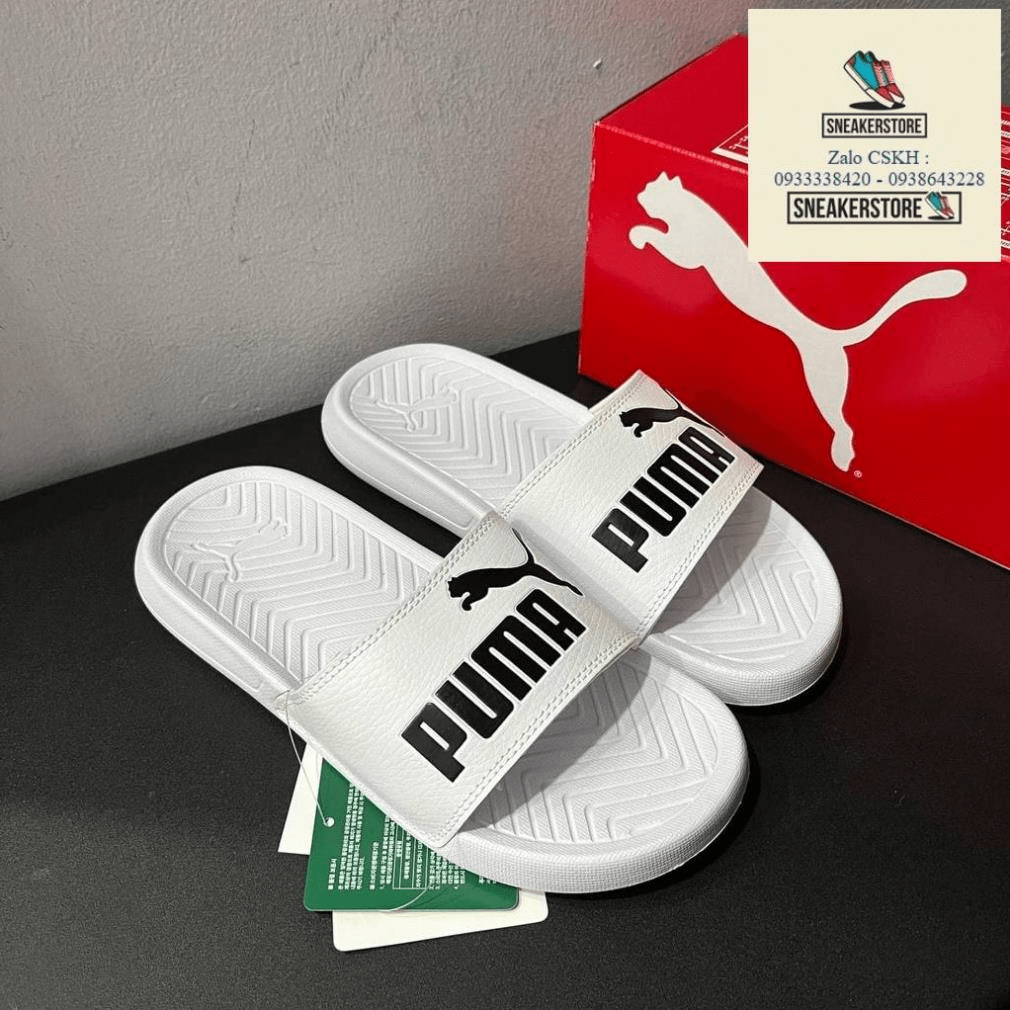 Dép Puma Popcat 20 'White Black' 360265-12 - Ảnh 3