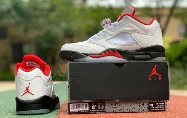 Giày Air Jordan 5 Low Golf 'Fire Red' CU4523-100 - Ảnh 5