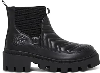 Giày Gucci Women's Matelassé Chelsea Boot 643958-DH7D0-1000