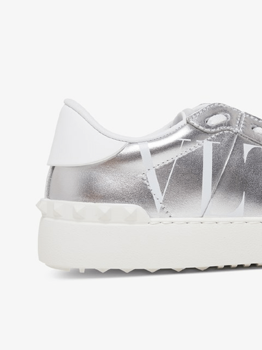 Giày Valentino Open Metallic Leather Sneakers UW2S0781ASZAB5 - Ảnh 3