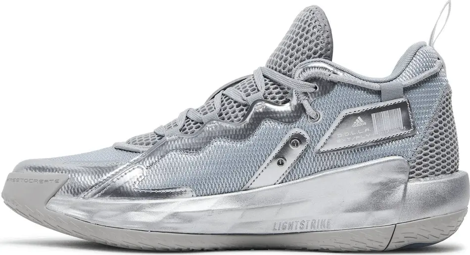 Giày Adidas Dame 7 EXTPLY 'Silver Metallic' FZ0172 - Ảnh 5