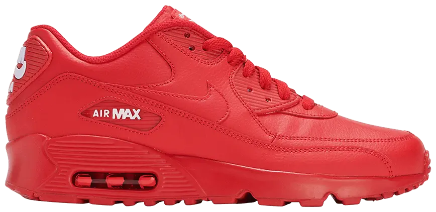 Giày Nike Air Max 90 Leather GS 'University Red' 833412-606