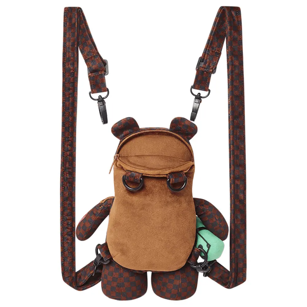 Balo Sprayground Sharks In Paris Mini Bear 'Brown' 910B3833NSZ - Ảnh 4