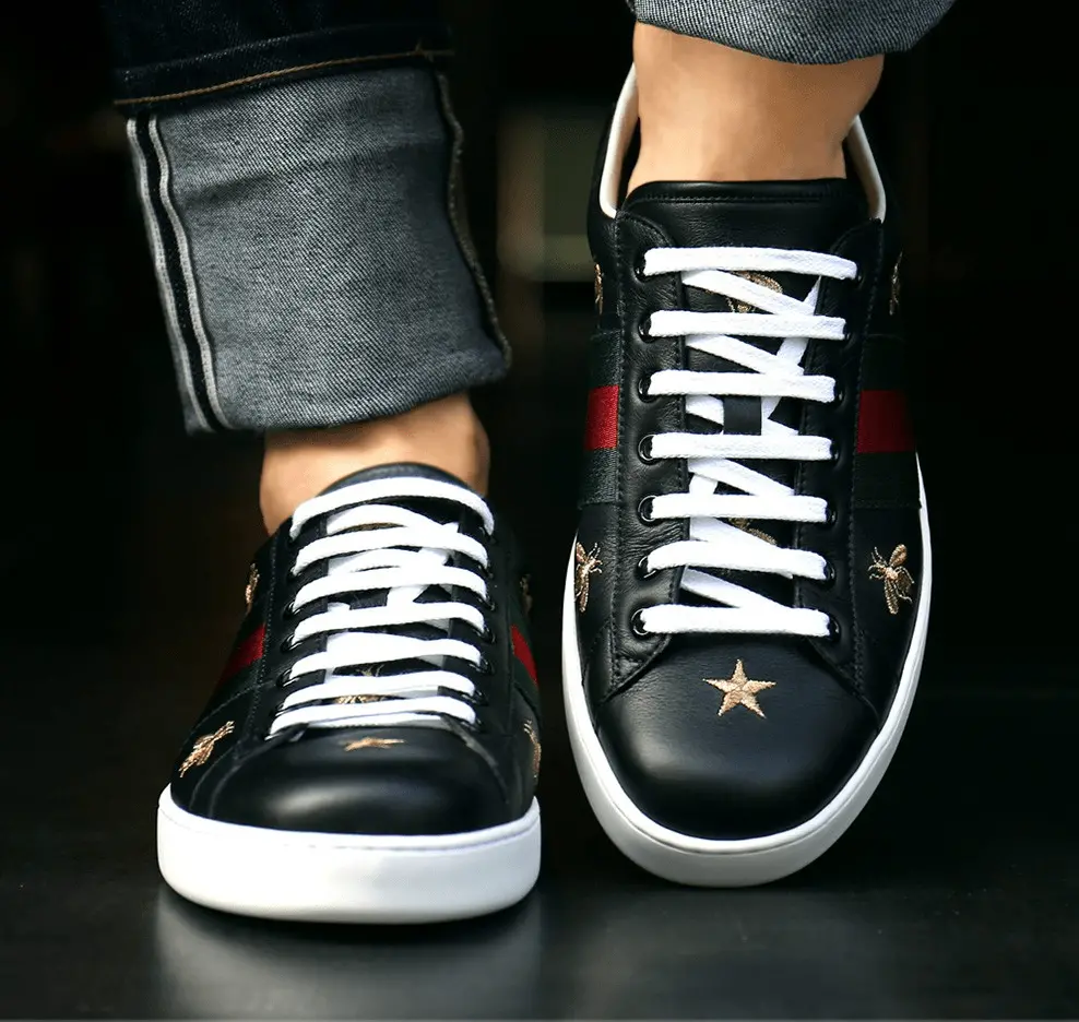 Alternative view of Giày Gucci Ace Embroidered 'Bees and Stars' 386750-A38F0-1079