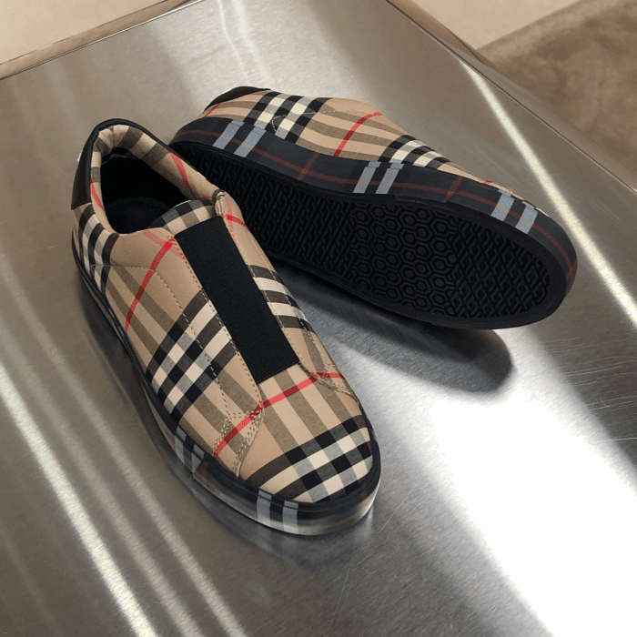 Giày Burberry Wmns Markham Vintage Check Low-top 'Neutral' 80109081 - Ảnh 2