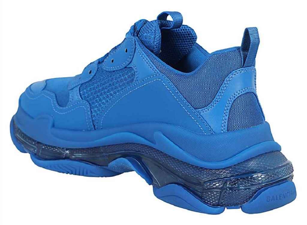 Giày Balenciaga Triple S Sneaker Clear Sole Deep Blue 541624 W2GA1 4210 - Ảnh 3