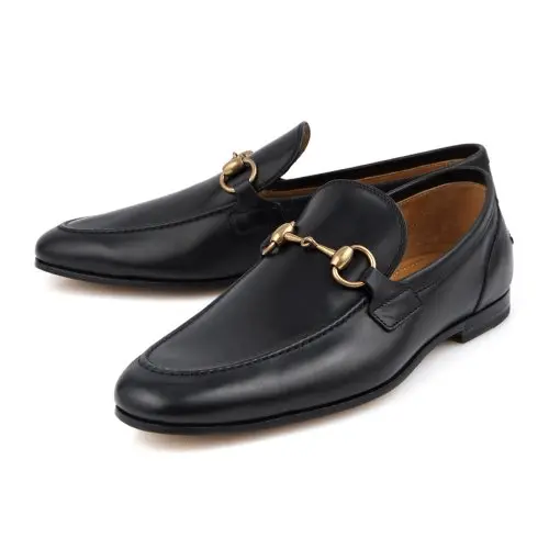 Giày Gucci Jordaan Leather Loafer 406994-BLM00-1000 - Ảnh 4