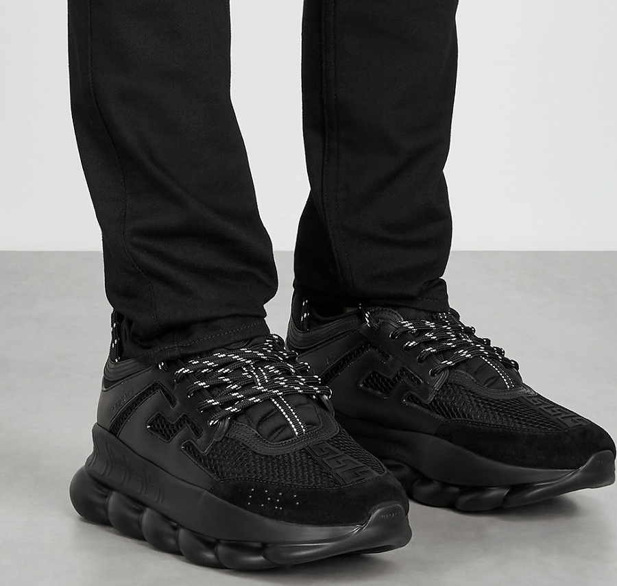 Giày Versace Chain Reaction 'Triple Black' DSU7071E-D7CTG-D41 - Ảnh 2