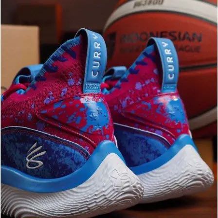 Giày Under Armour Curry Flow 8 GS 'Blue Pink' 3024695-603 - Ảnh 4