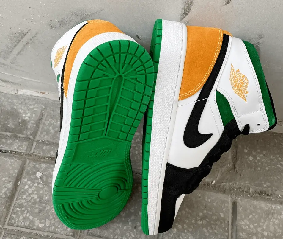 Giày Nike Air Jordan 1 Mid SE GS 'Oakland' BQ6931-101 - Ảnh 4