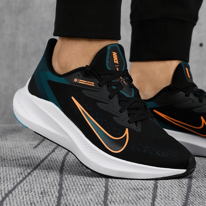 Giày Nike Air Zoom Winflo 7 'Black Atomic Orange' CJ0291-013 - Ảnh 3