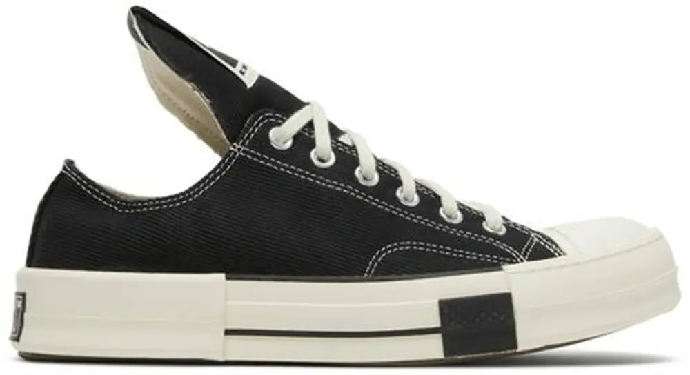 Giày Converse Rick Owens x DRKSHDW DRKSTAR Chuck 70 Low 'Black' 172347C
