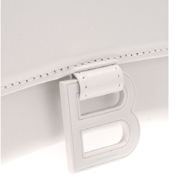 Túi Balenciaga Leather Handbag 'White' 5935461QJ4I9000 - Ảnh 2