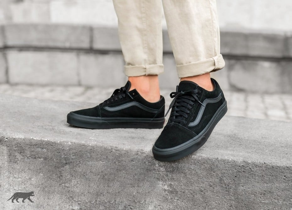 Giày Vans Old-Skool 'Triple Black' VN000D3HBKA - Ảnh 3