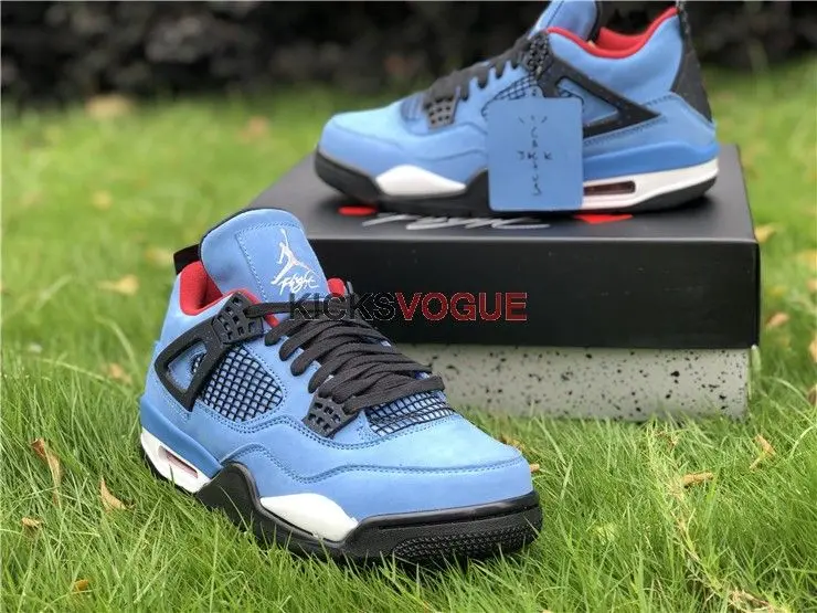 Giày Nike Travis Scott x Air Jordan 4 Retro 'Cactus Jack' 308497-406 - Ảnh 6