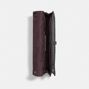 Alternative view of Túi Coach Hutton Clutch with Color Block Quilting 856 V5EFH