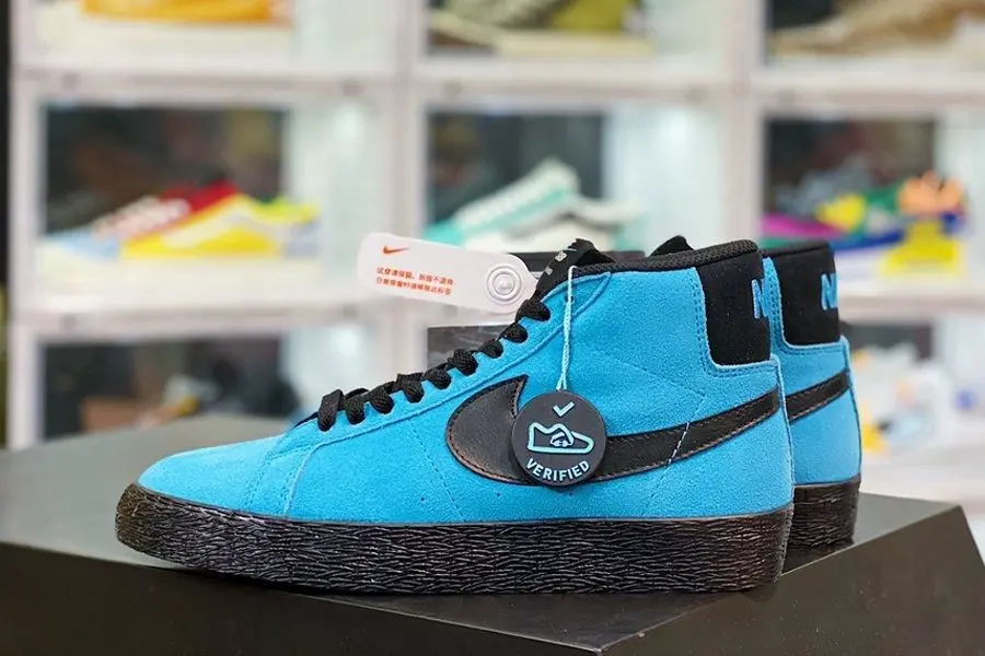 Giày Nike Zoom Blazer Mid SB 'Baltic Blue' 864349-400 - Ảnh 3