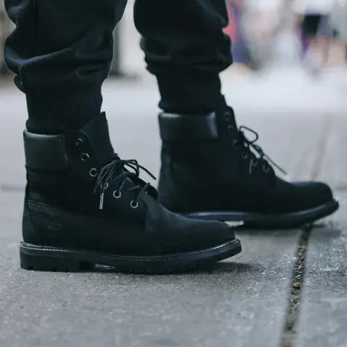 Giày Timberland Premium Waterproof 'All Black' 8658A001 - Ảnh 3