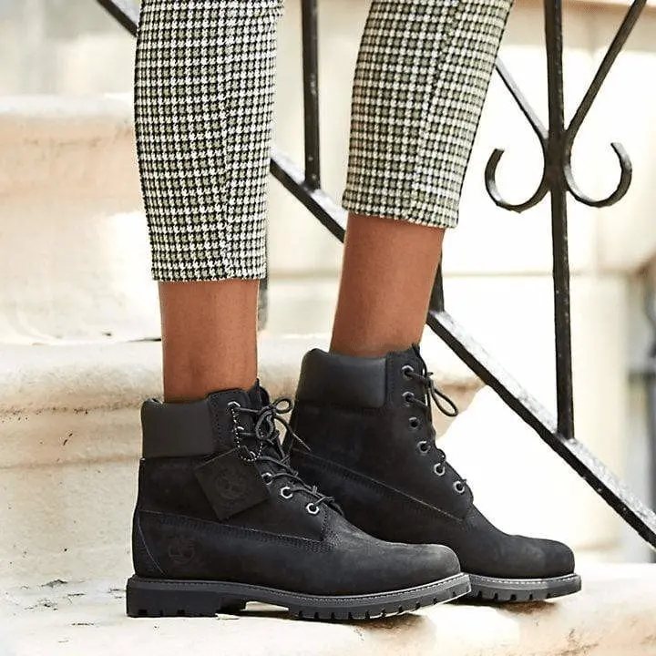 Giày Timberland Premium Waterproof 'All Black' 8658A001 - Ảnh 4