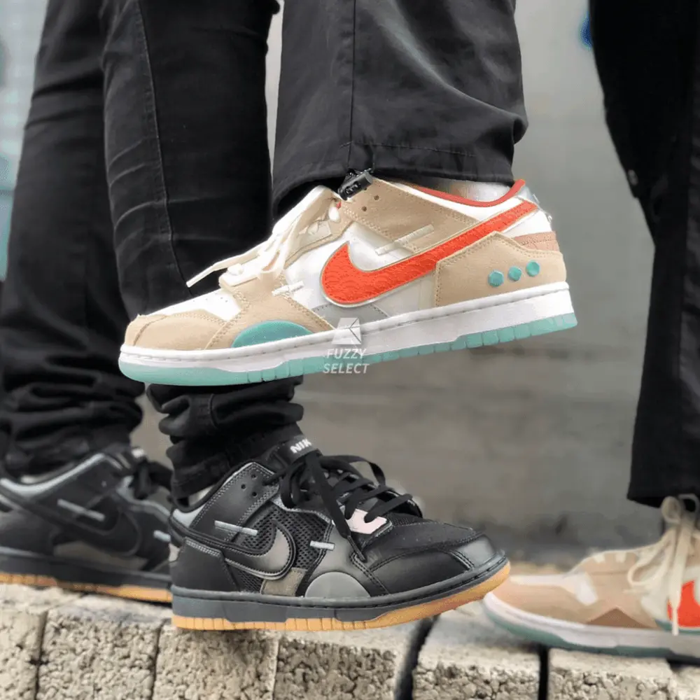Giày Nike Dunk Low Scrap Black Gum DB0500-001 - Ảnh 5