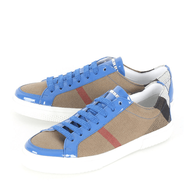 Giày Burberry Ladies Blue Plaid Casual 3941066 - Ảnh 4