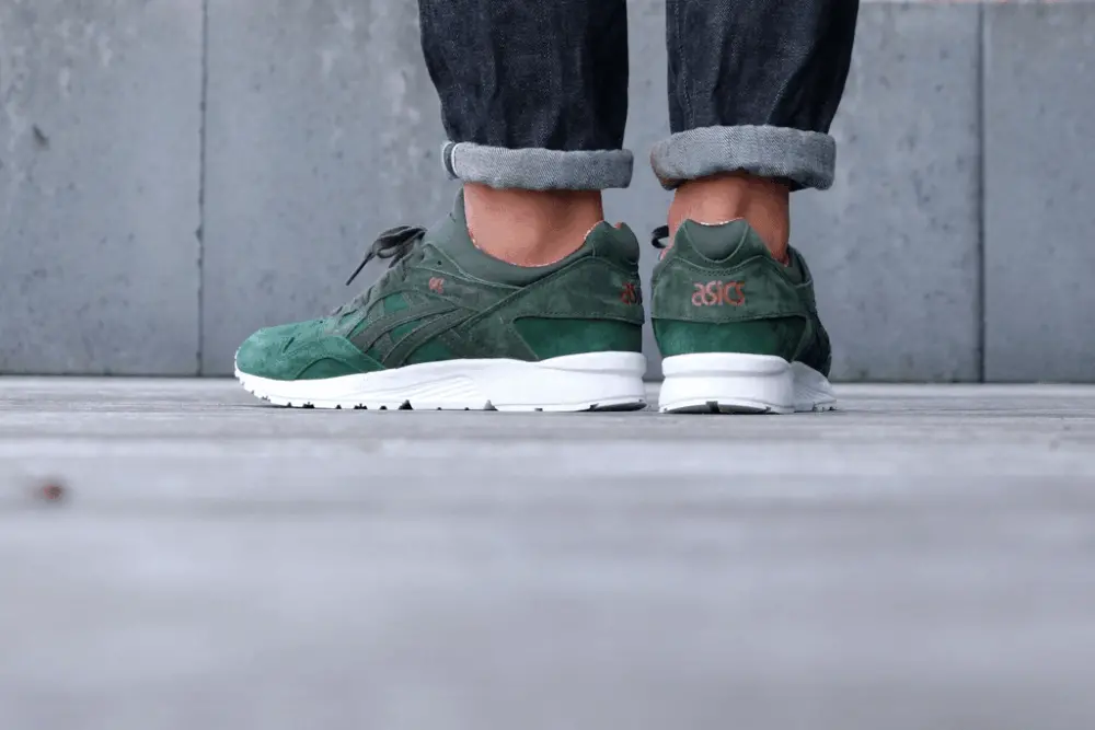 Giày Asics Gel Lyte V X Max Pack Dark Green H6R2L 8082 - Ảnh 4