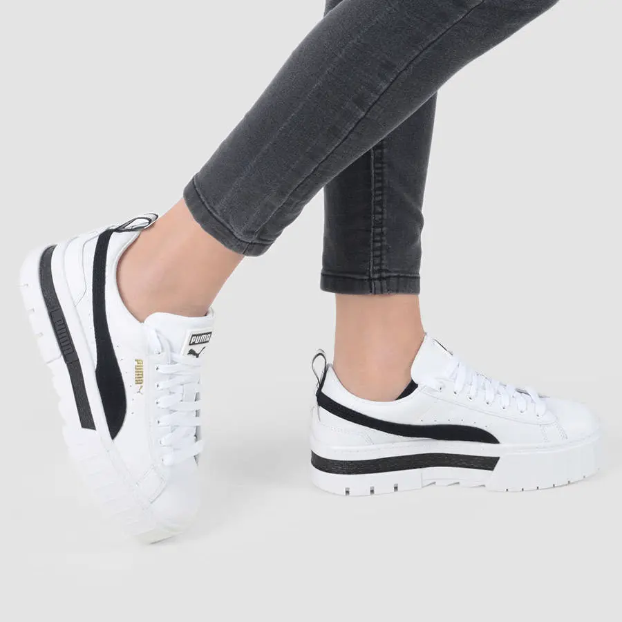 Alternative view of Giày Puma Mayze 'White Black' 381983-01
