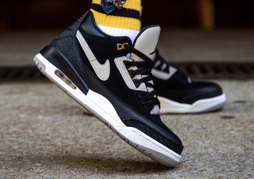 Giày Nike Air Jordan 3 Retro Tinker Sp 'Black Cement' CK4348-007 - Ảnh 5