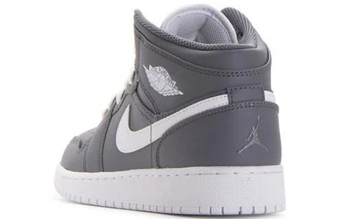 Giày Nike Air Jordan 1 Mid BG 'Cool Grey' 554725-036 - Ảnh 5