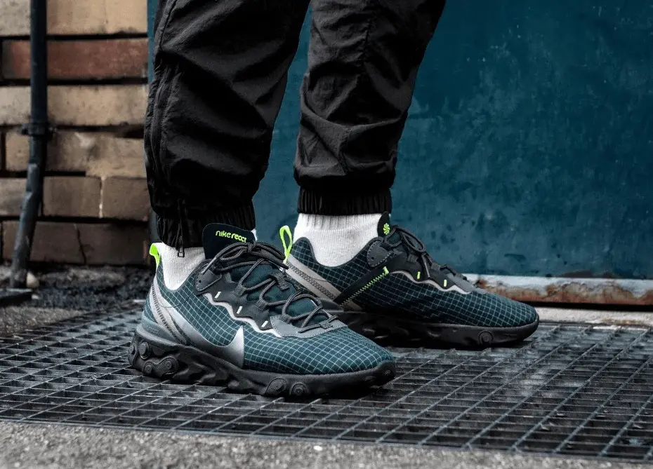 Giày Nike React Element 55 'Grid Armory Navy'' CD1503-400 - Ảnh 3