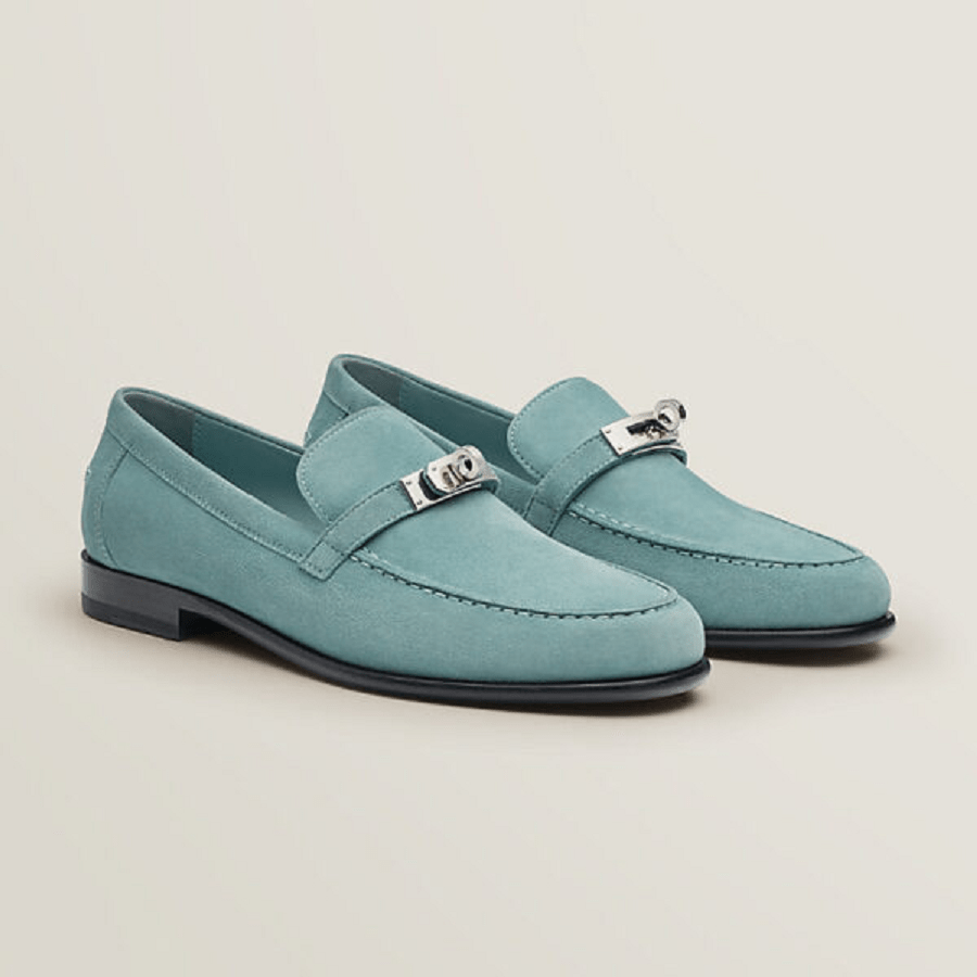 Giày Hermes Destin Loafer ‘Vert D’eau’ H221087Z6A360 - Ảnh 2