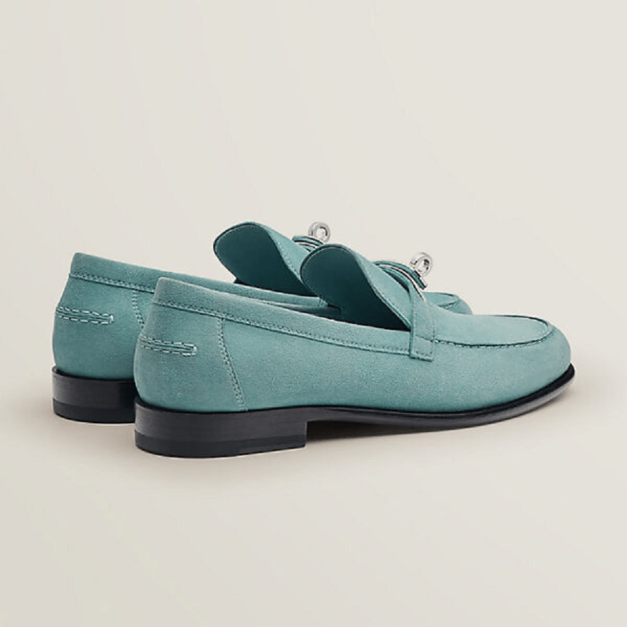 Giày Hermes Destin Loafer ‘Vert D’eau’ H221087Z6A360 - Ảnh 3