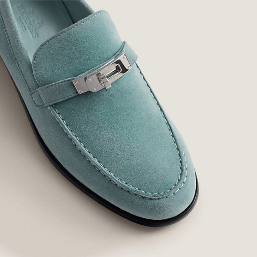 Giày Hermes Destin Loafer ‘Vert D’eau’ H221087Z6A360 - Ảnh 4