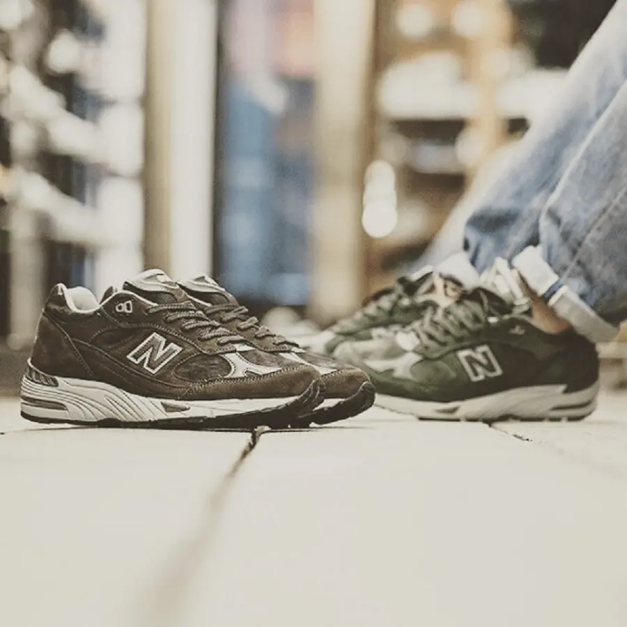 Alternative view of Giày New Balance 991 Made in England ‘Dark Green’ M991SDG