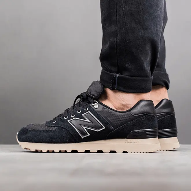 Giày New Balance 574 Series Retro Unisex Black ML574PKP - Ảnh 8