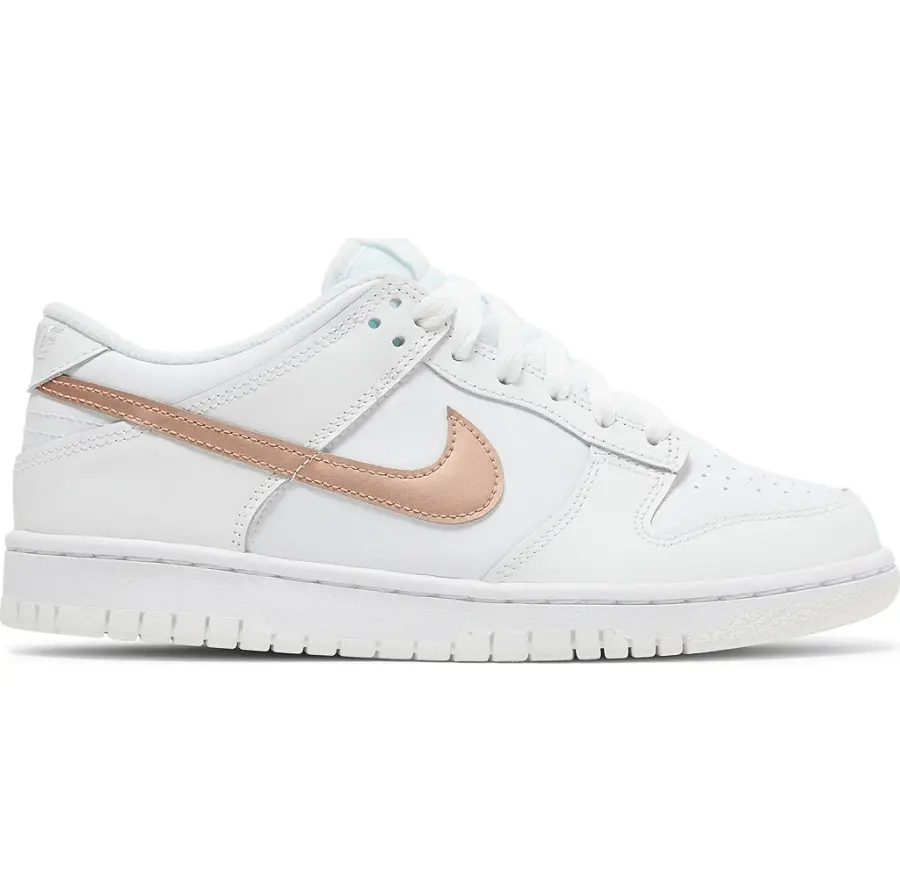 Giày Nike Dunk Low GS 'White Metallic Red Bronze' DH9765-100